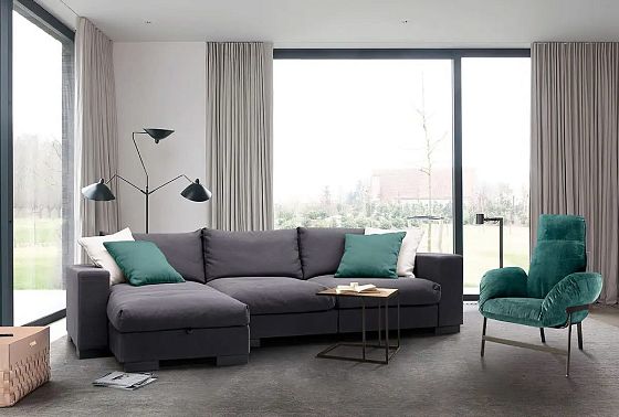 "Лофт" диван с оттоманкой  5