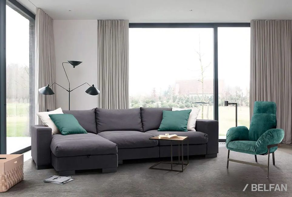 "Лофт" диван с оттоманкой 1