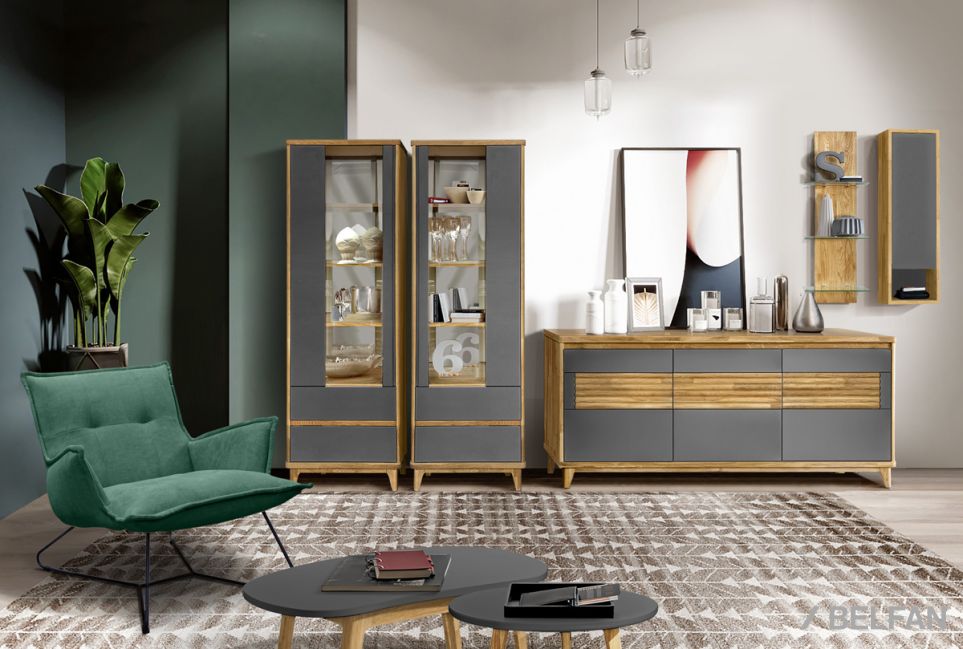 Стол журнальный "Уоллстрит" круглый 263 массив дуба, МДФ 2