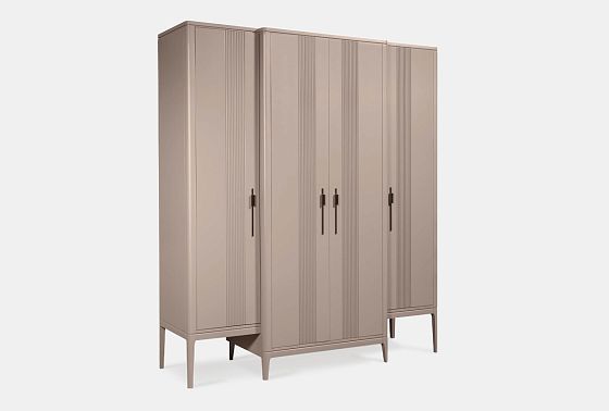 Шкаф для одежды 4-х дверный "Dune" массив березы, МДФ 8