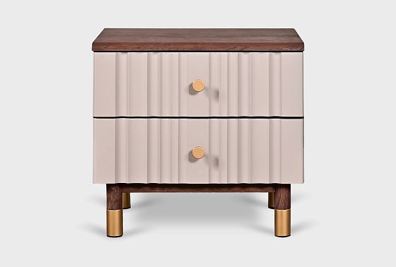 Тумба прикроватная "Меридиан" массив дуба, МДФ 10