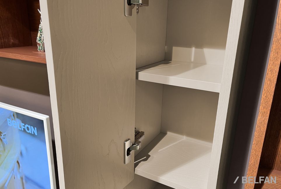 Шкаф настенный "Сакраменто" (левый) массив и шпон дуба, МДФ 2