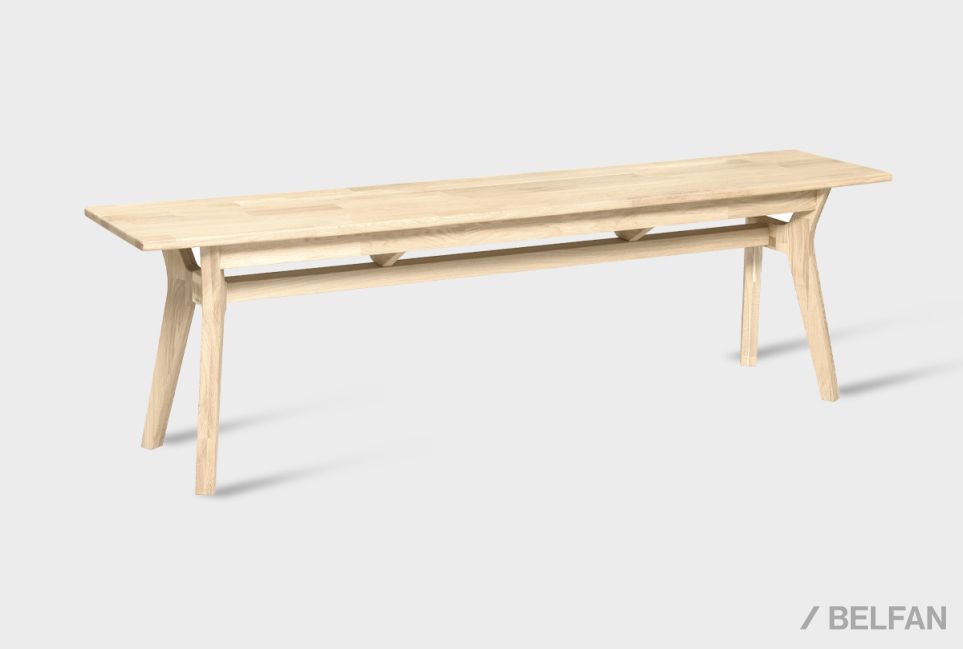 Скамья "Мидгард" массив дуба 1