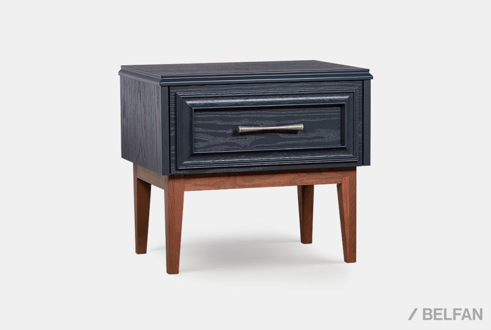 Тумба прикроватная "Сакраменто" массив и шпон дуба, МДФ 1