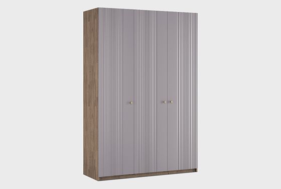 Шкаф для одежды 3-х дверный "Меридиан" шпон дуба, МДФ 6