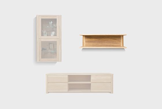 Полка настенная "Норд" 108 массив дуба 8