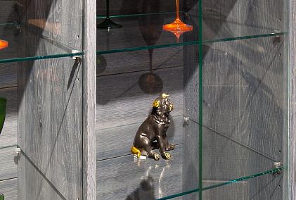 Шкаф с витриной 2-х дв. "Dillinger" (низкий с подсветкой)