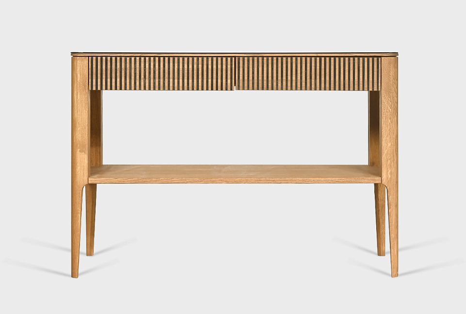 Стол-консоль "Бергамо"; дуб натуральный