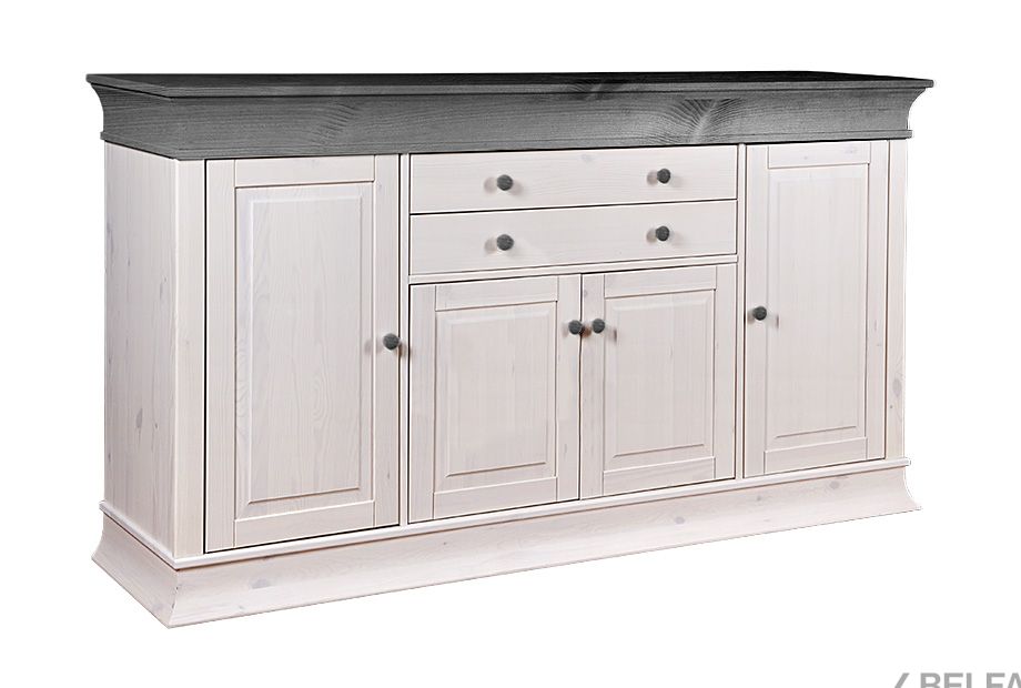 Комод "Бостон-4+2" с гладкой филенкой массив сосны 1