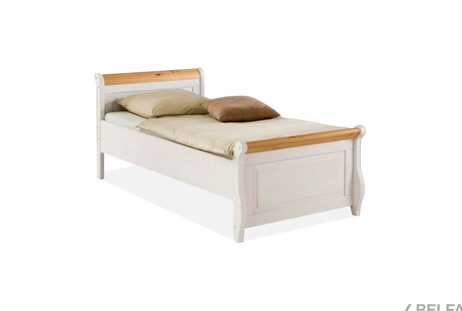 Кровать односпальная "Мальта" (без ящиков) массив сосны 1