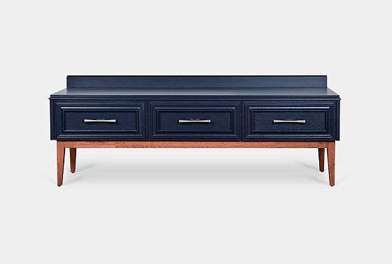 Тумба под ТВ "Сакраменто" 3 массив и шпон дуба, МДФ 8