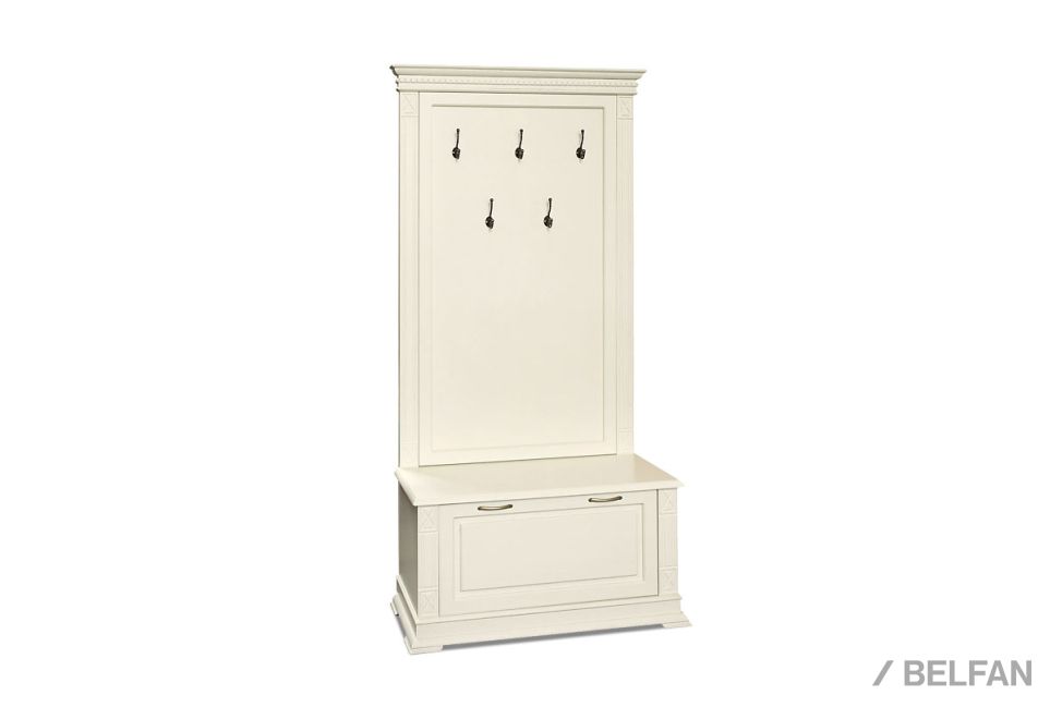 Тумба с вешалкой "Верди Люкс" 06 массив и шпон дуба 1