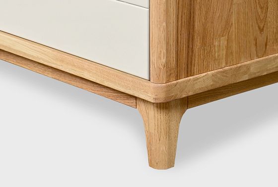 Тумба под ТВ "Уоллстрит" 170 (с нишей) массив дуба, МДФ 9