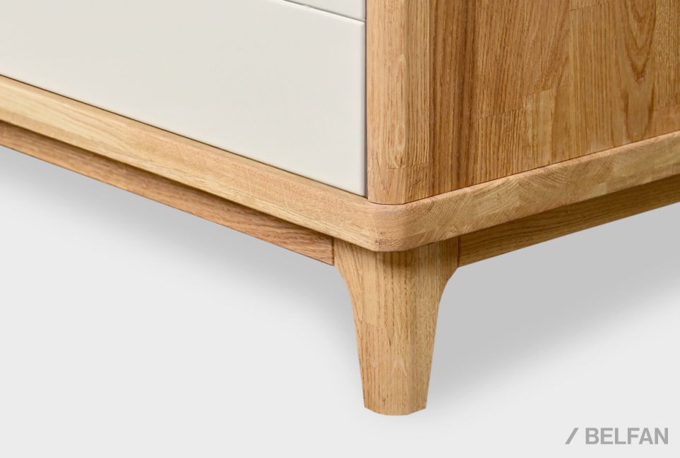 Тумба под ТВ "Уоллстрит" 170 (с нишей) массив дуба, МДФ 5