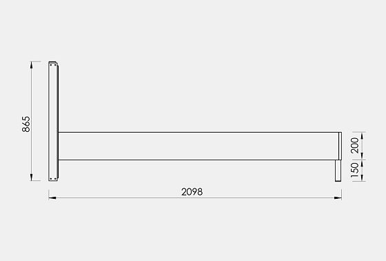 Кровать "Cube Design" массив дуба 3