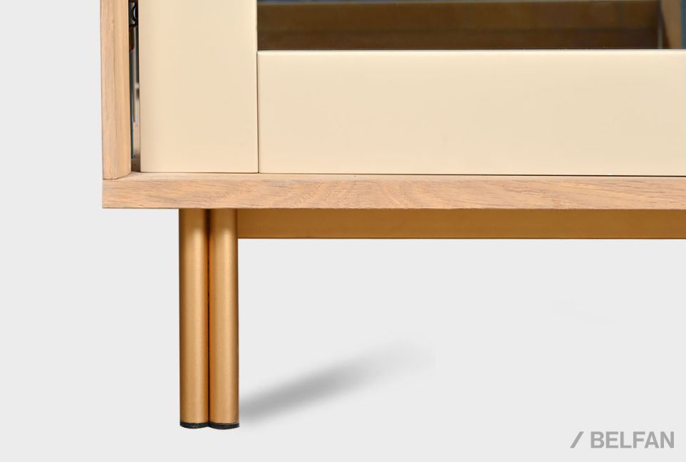 Витрина 1-но дверная «Авеню» (левая) шпон дуба, МДФ, металл 10