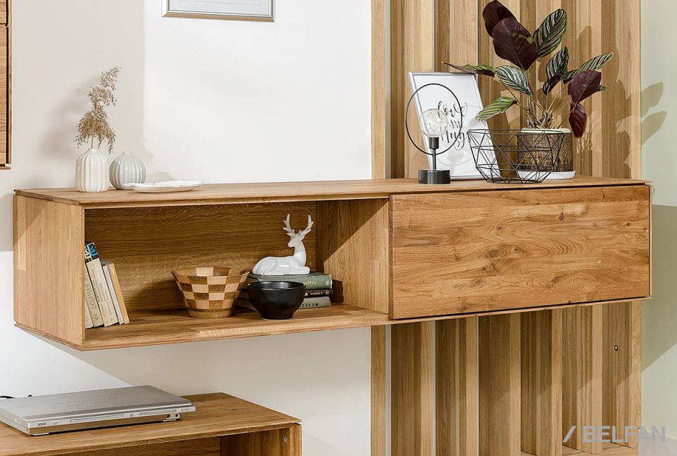 Тумба навесная "Гринвуд" 170 массив дуба 15