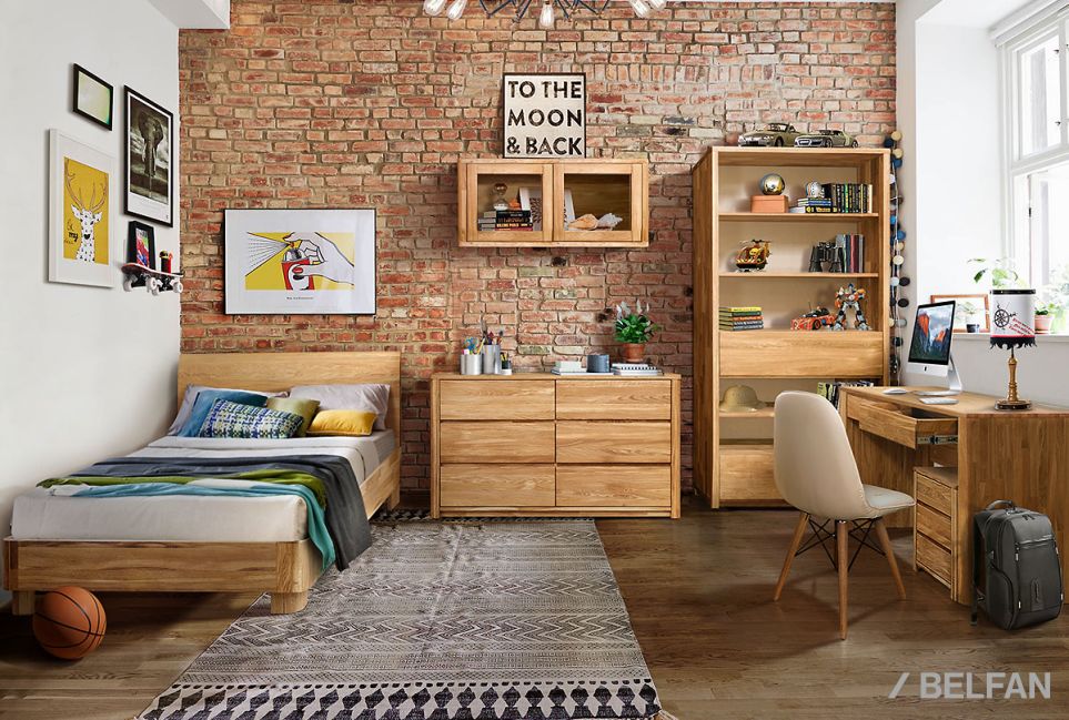 Тумба "Норд" (3 ящика) массив дуба 3