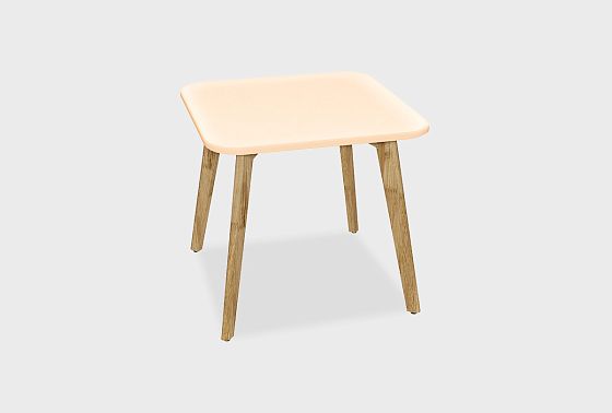 Стол журнальный "Уоллстрит" квадратный 261 массив дуба, МДФ 2