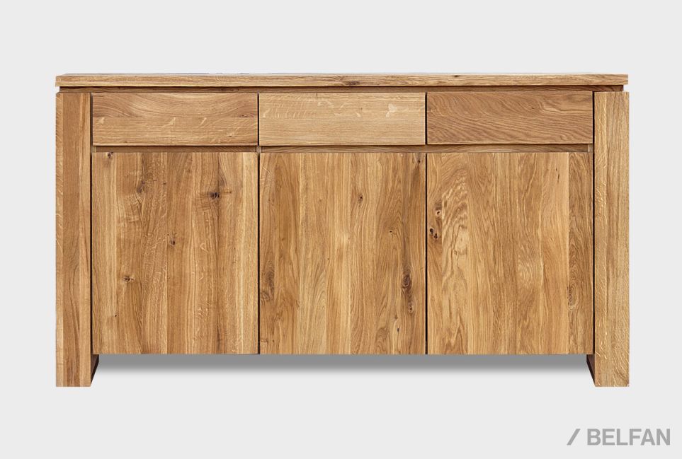 Тумба "Берген" В-33 массив и шпон дуба 3