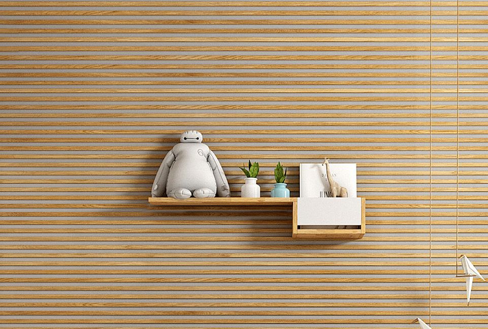 Полка с нишей "Уоллстрит" (правая); к-белый, вст-бейц-масло