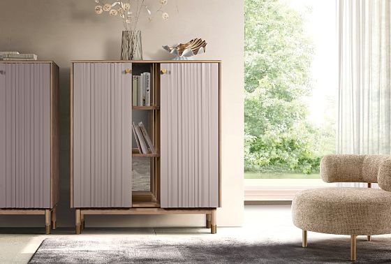 Тумба высокая "Меридиан" массив дуба, МДФ 8