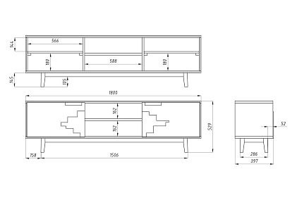 Тумба под ТВ "Ирвинг Дизайн"