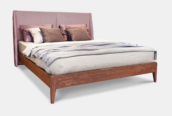 Кровать "Сакраменто" (мягкое изголовье) массив дуба 4