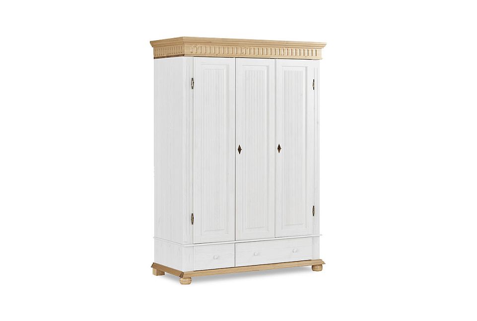 Шкаф "Хельсинки-3" (детский); белый воск+антик