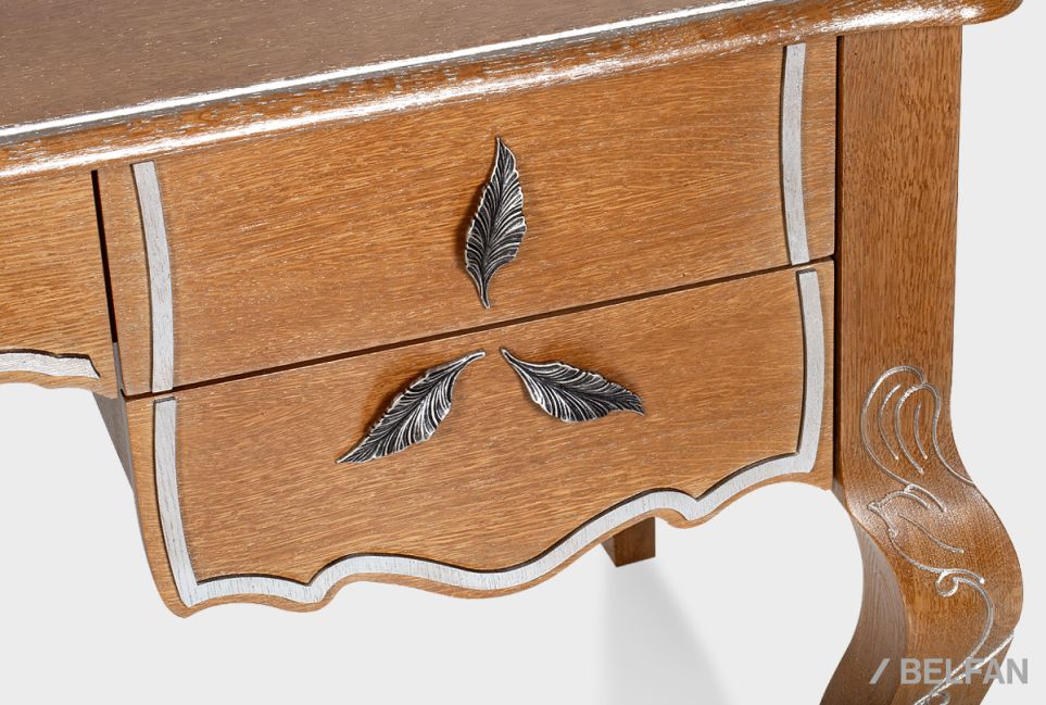 Стол письменный "Трио" массив и шпон дуба 4