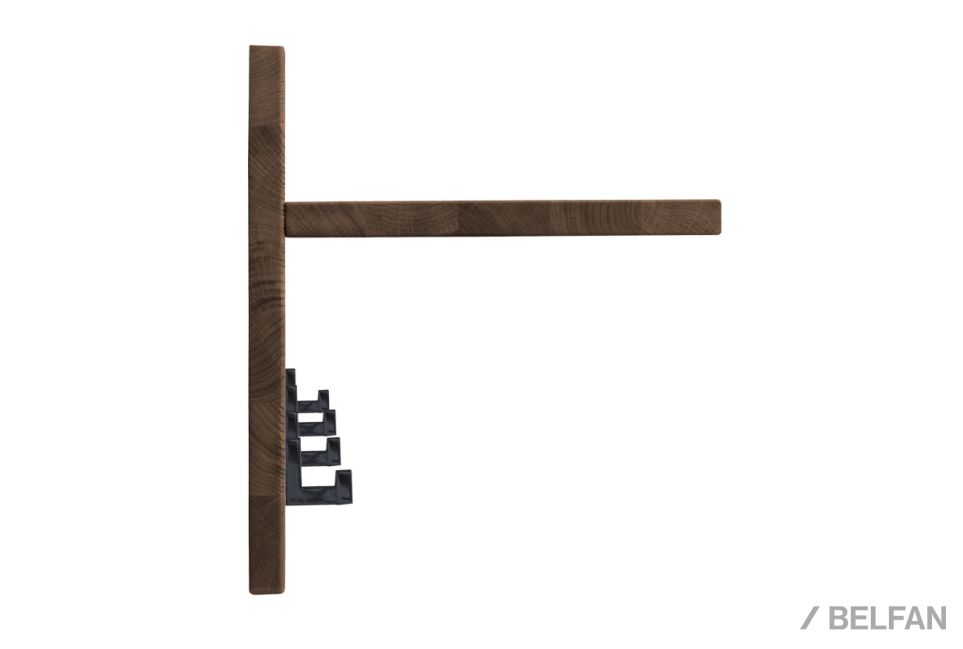 Вешалка настенная "Арт" массив дуба 8