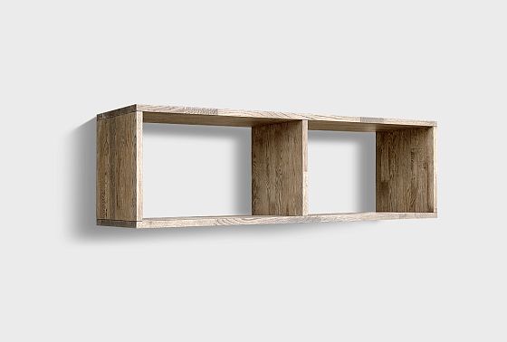 Полка настенная "Cube Design" 2 массив дуба 5