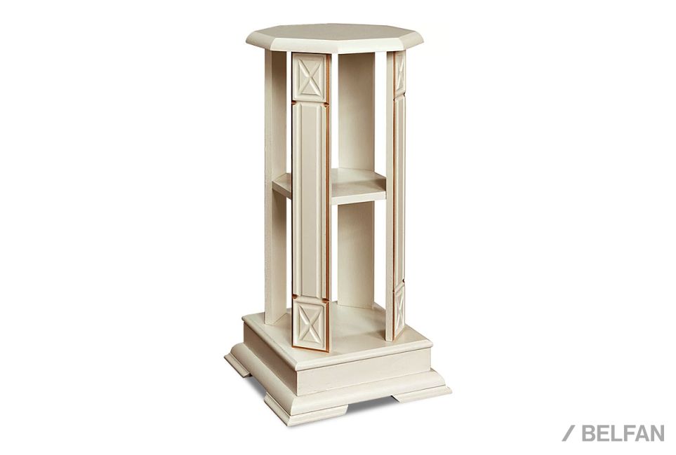 Подставка декоративная (цветочница) "Верди Люкс А2" массив и шпон дуба 1