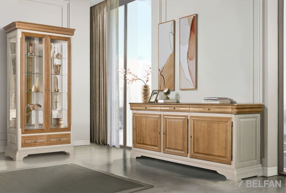 Тумба с ящиками "Оливия" массив и шпон ольхи 3