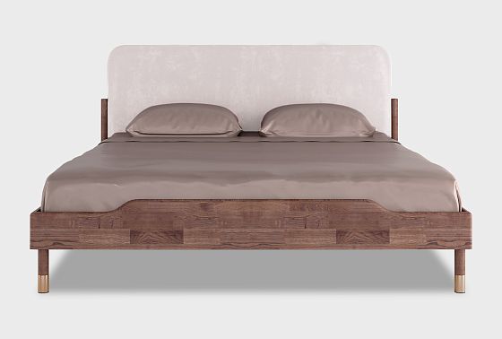 Кровать "Меридиан" (мягкое изголовье) массив дуба 9