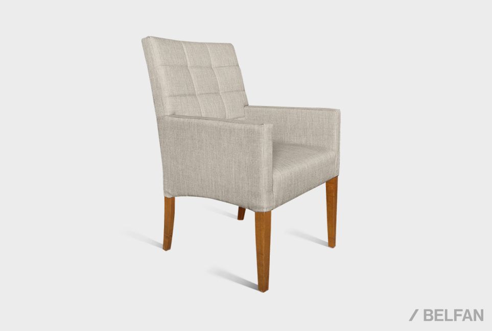 Стул "Берген" М с подлокотниками массив берёзы 1