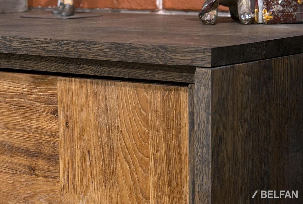 Тумба под ТВ "Куб Дизайн" 3 массив дуба 6