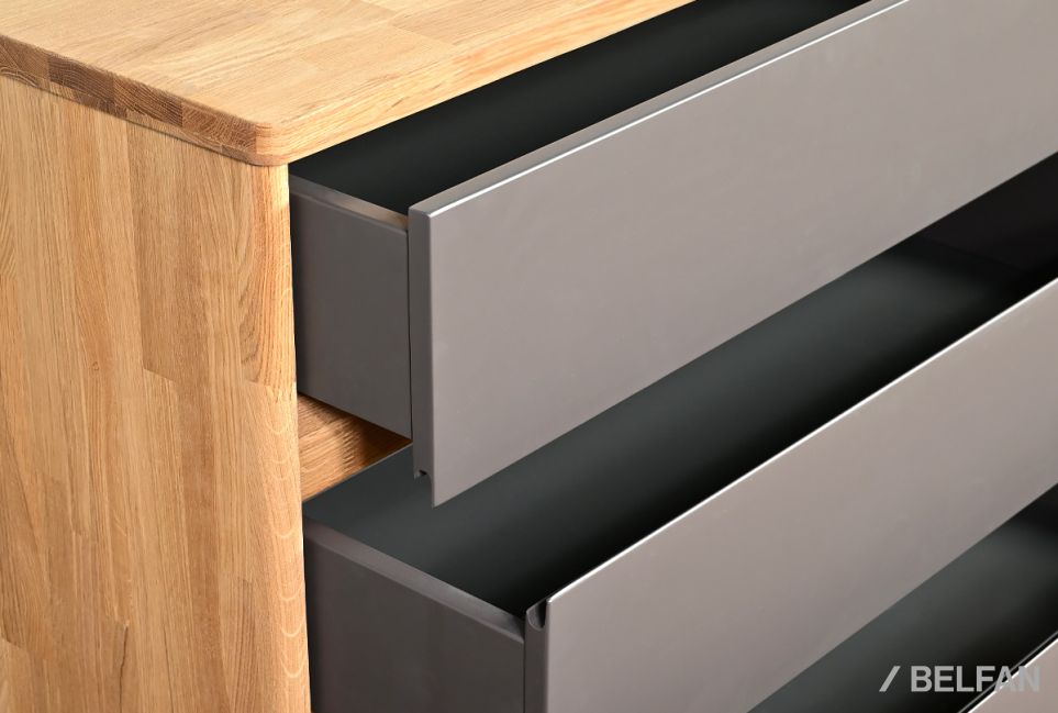 Комод "Уоллстрит" 3 массив дуба, МДФ 6