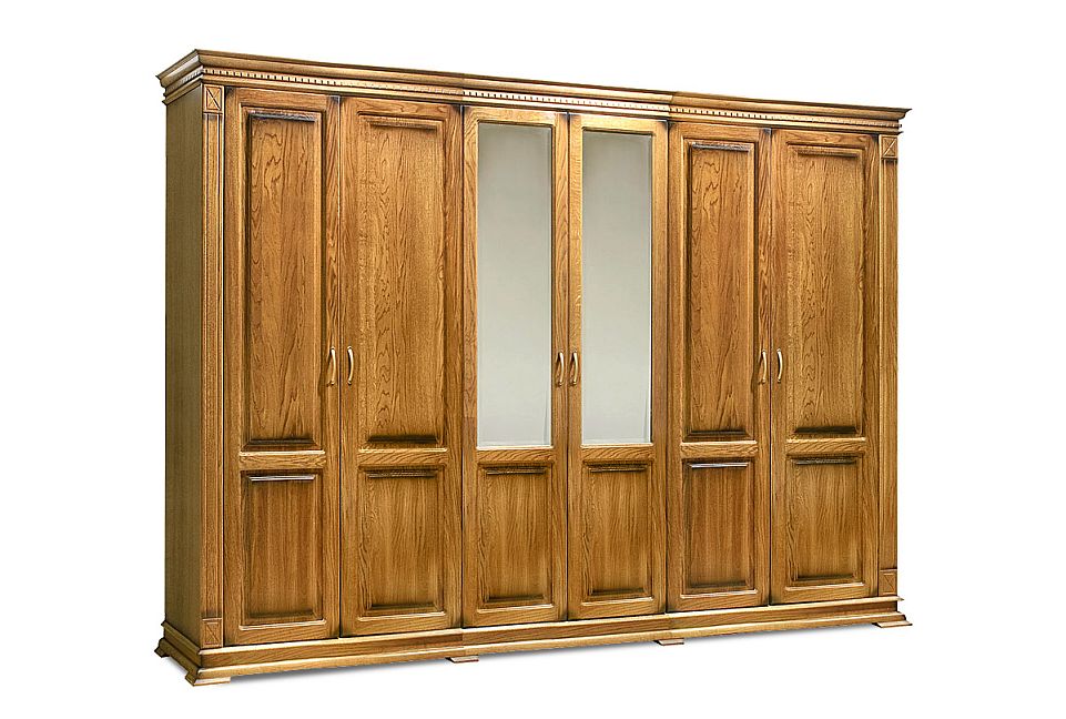 Шкаф 6-ти дверный "Верди Люкс"; грин