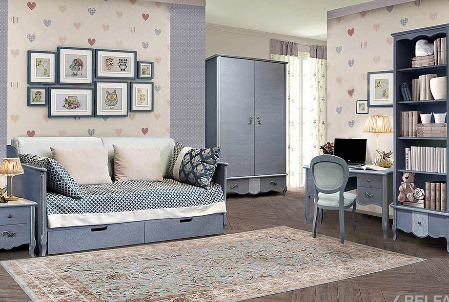 Шкаф для одежды "Катрин" 2-х дв. без зеркала массив и шпон дуба 4