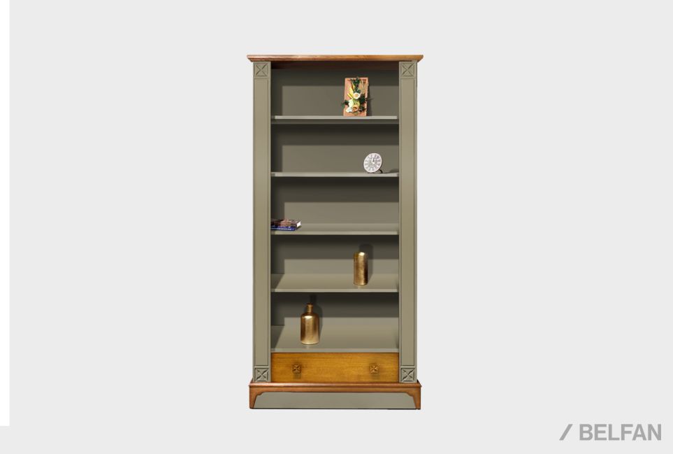 Стеллаж "Бриансон" массив и шпон дуба, МДФ 2