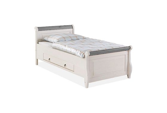 Кровать односпальная "Мальта" (с ящиками) массив сосны 2