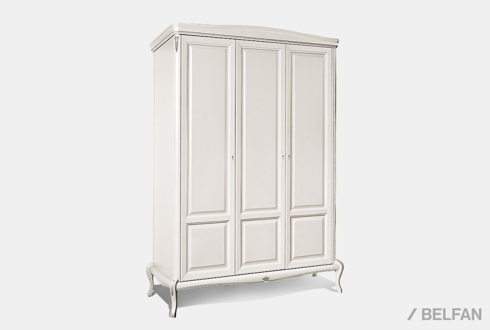 Шкаф для одежды "Флерон" 3-х дв. массив и шпон дуба 1