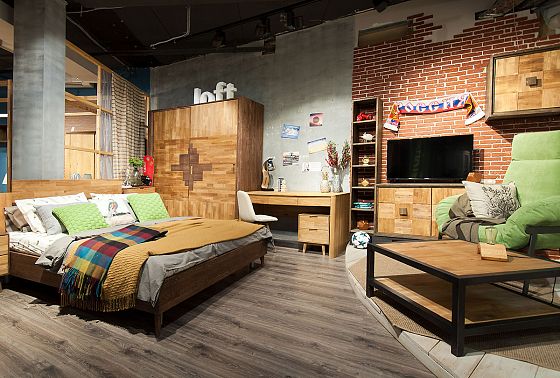 Кровать "Ирвинг Дизайн" массив дуба 9