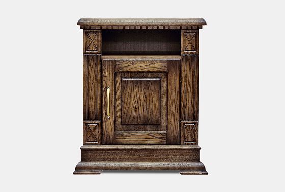 Тумба прикроватная "Верди Люкс" массив и шпон дуба 5