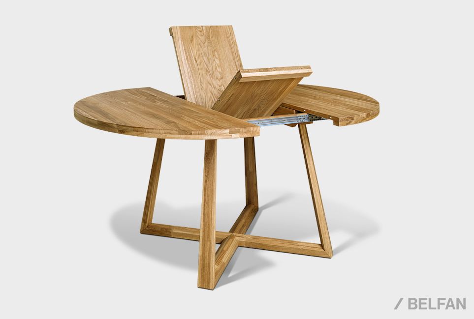 Стол обеденный "Мидгард" (раскладной) массив дуба 1