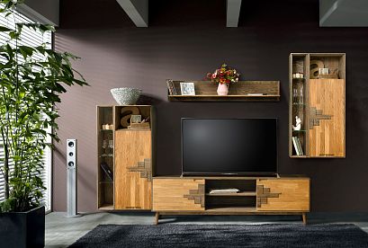 Шкаф навесной "Ирвинг Дизайн" 120 (левый); графит, бейц-масло