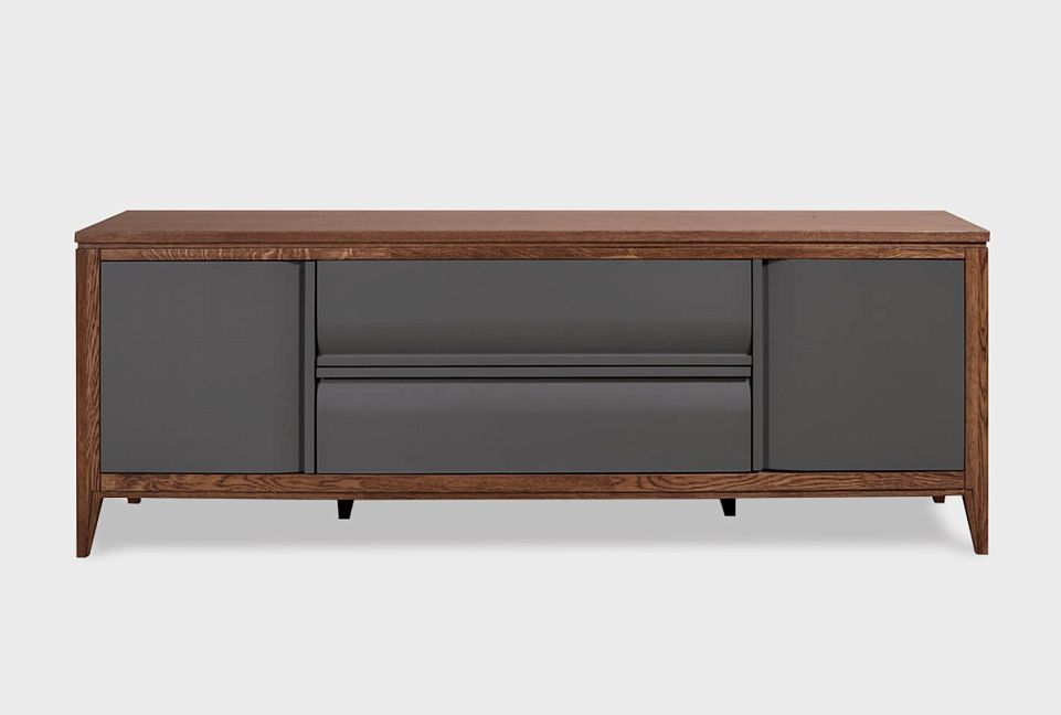 Тумба под ТВ «Дакота» 190; мадуро, серый оникс