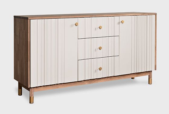 Тумба "Меридиан" 3 (с ящиками) массив дуба, МДФ 5