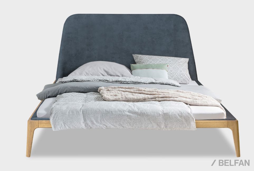Кровать "Бергамо" (мягкое изголовье) массив дуба 2